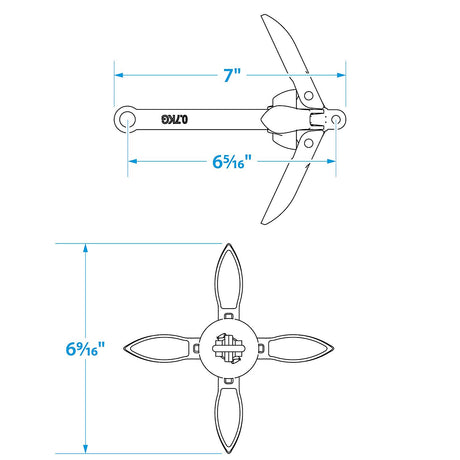 Seachoice Folding Grapnel Boat Anchor, 1.5 Lbs. - 50-41050 - official Seachoice product image 6