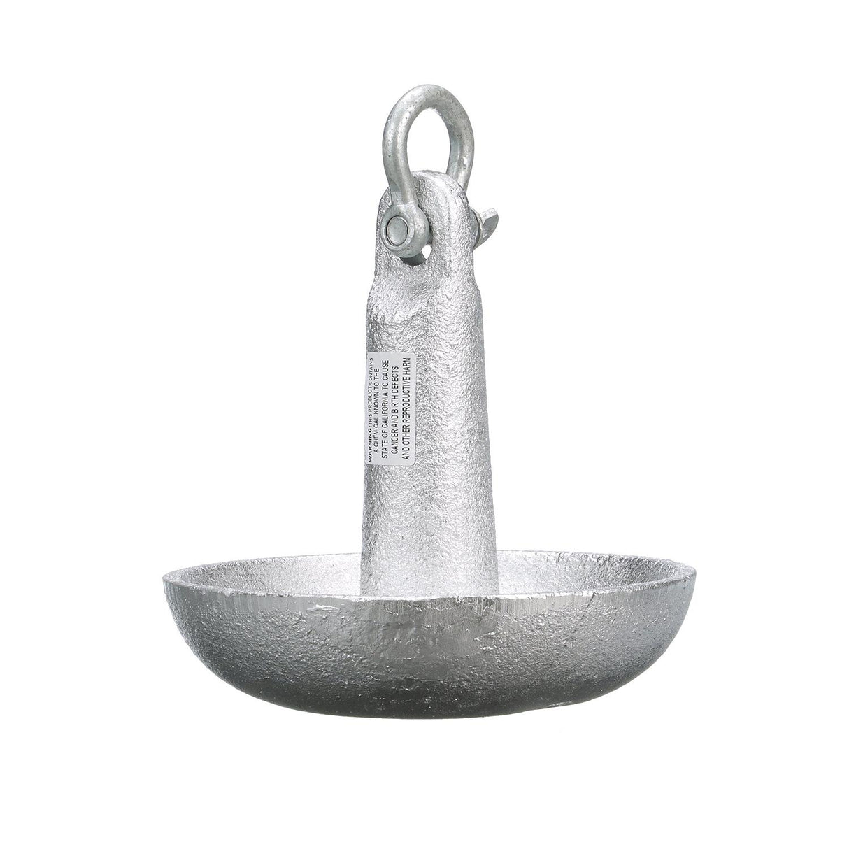 Seachoice Mushroom Anchor, Cast Iron, Aluminum-Painted, Silver, 10 Lbs., Boats Up to 12 Ft. Long - 41300