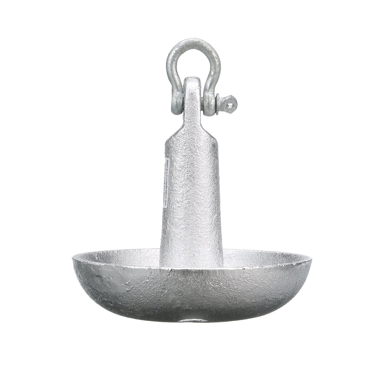 Seachoice Mushroom Anchor, Cast Iron, Aluminum-Painted, Silver, 10 Lbs., Boats Up to 12 Ft. Long - 41300 - official Seachoice product image 3