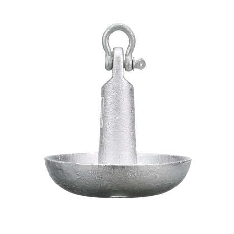 Seachoice Mushroom Anchor, Cast Iron, Aluminum-Painted, Silver, 10 Lbs., Boats Up to 12 Ft. Long - 41300 - official Seachoice product image 3