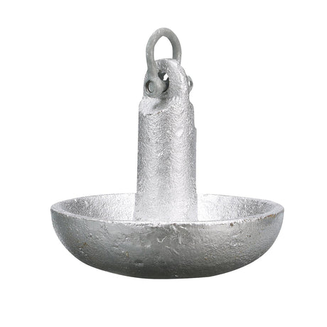 Seachoice Mushroom Anchor, Cast Iron, Aluminum-Painted Silver, 20 Lbs., Boats Up to 24 Ft. Long - 41350 - official Seachoice product image 4