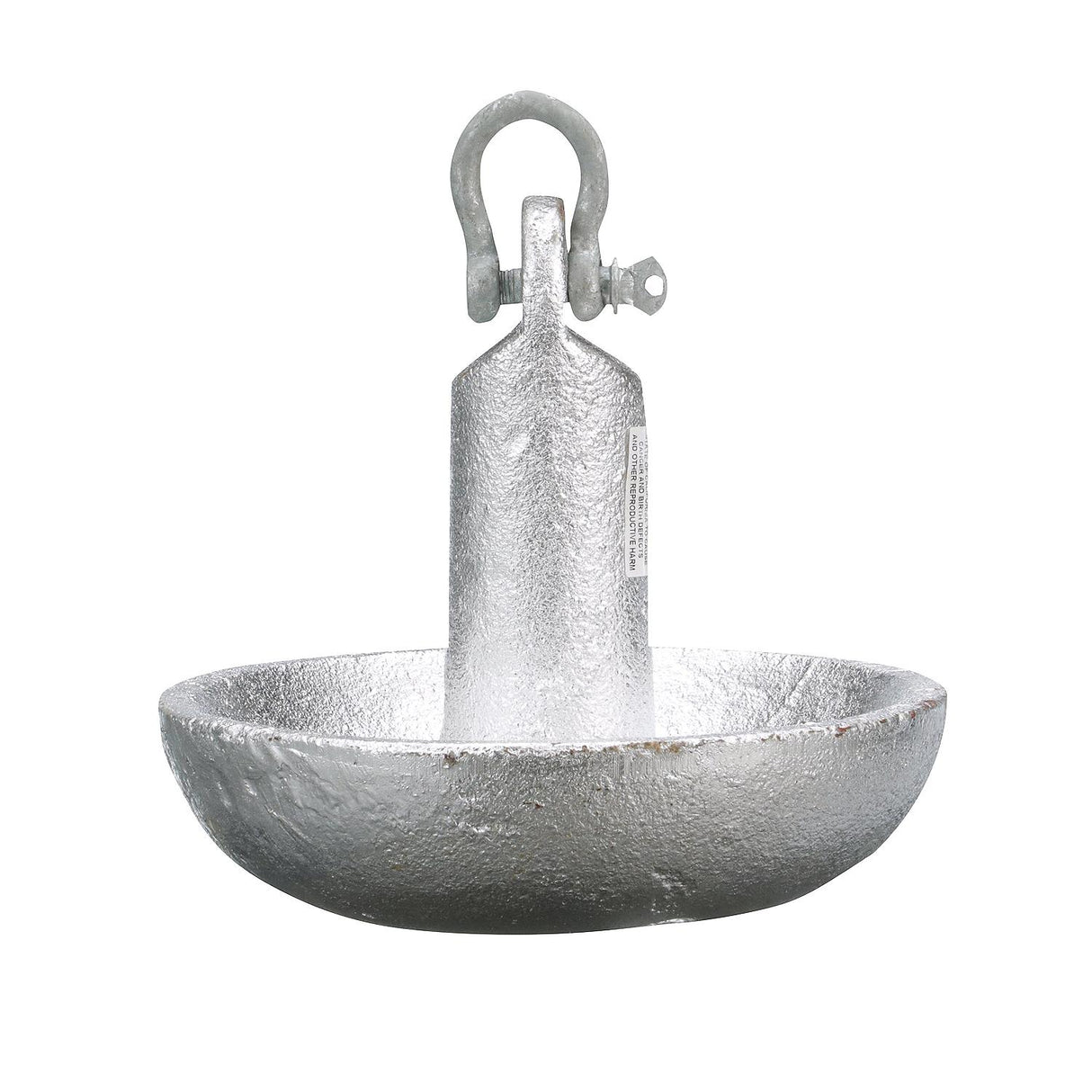 Seachoice Mushroom Anchor, Cast Iron, Aluminum-Painted Silver, 20 Lbs., Boats Up to 24 Ft. Long - 41350