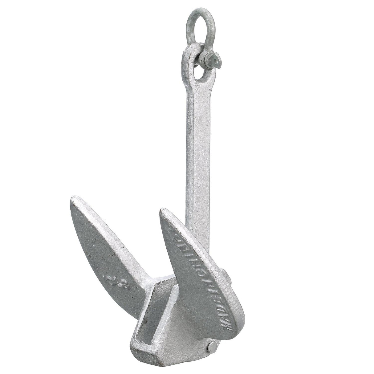 Seachoice Navy Anchor, Aluminum Plated Cast Iron, Silver, 10 Lbs. - 41360
