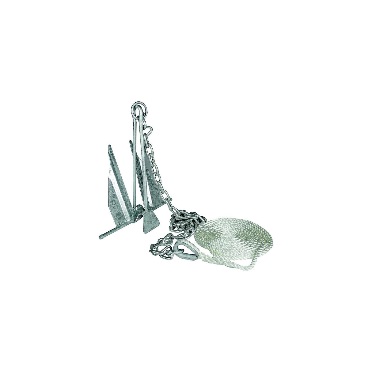 Seachoice Utility Anchor Kit, Hot-Dipped Galvanized Steel, Includes Lead Chain, Shackles, 150-Ft. Anchor Line, for Boats 20-24 Ft. - 41622 - image 5