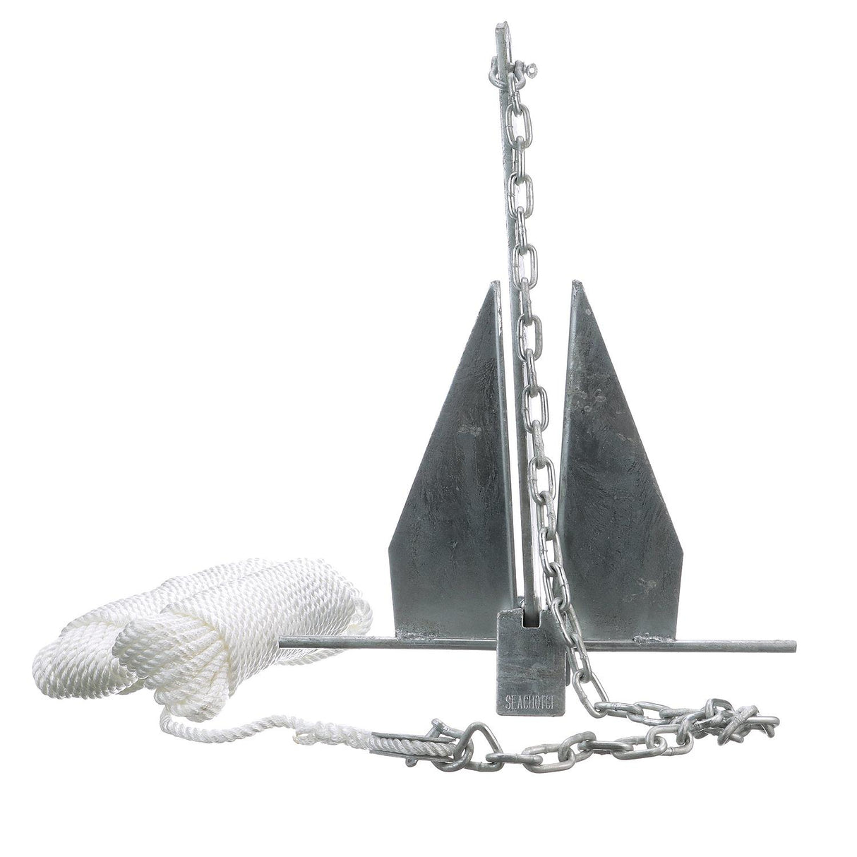 Seachoice Deluxe Anchor Kit, Hot-Dipped Galvanized Steel, Includes Lead Chain, Shackles, 150-Ft. Anchor Line, for Boats 17-24 Ft. - 41722 - official Seachoice product image 3