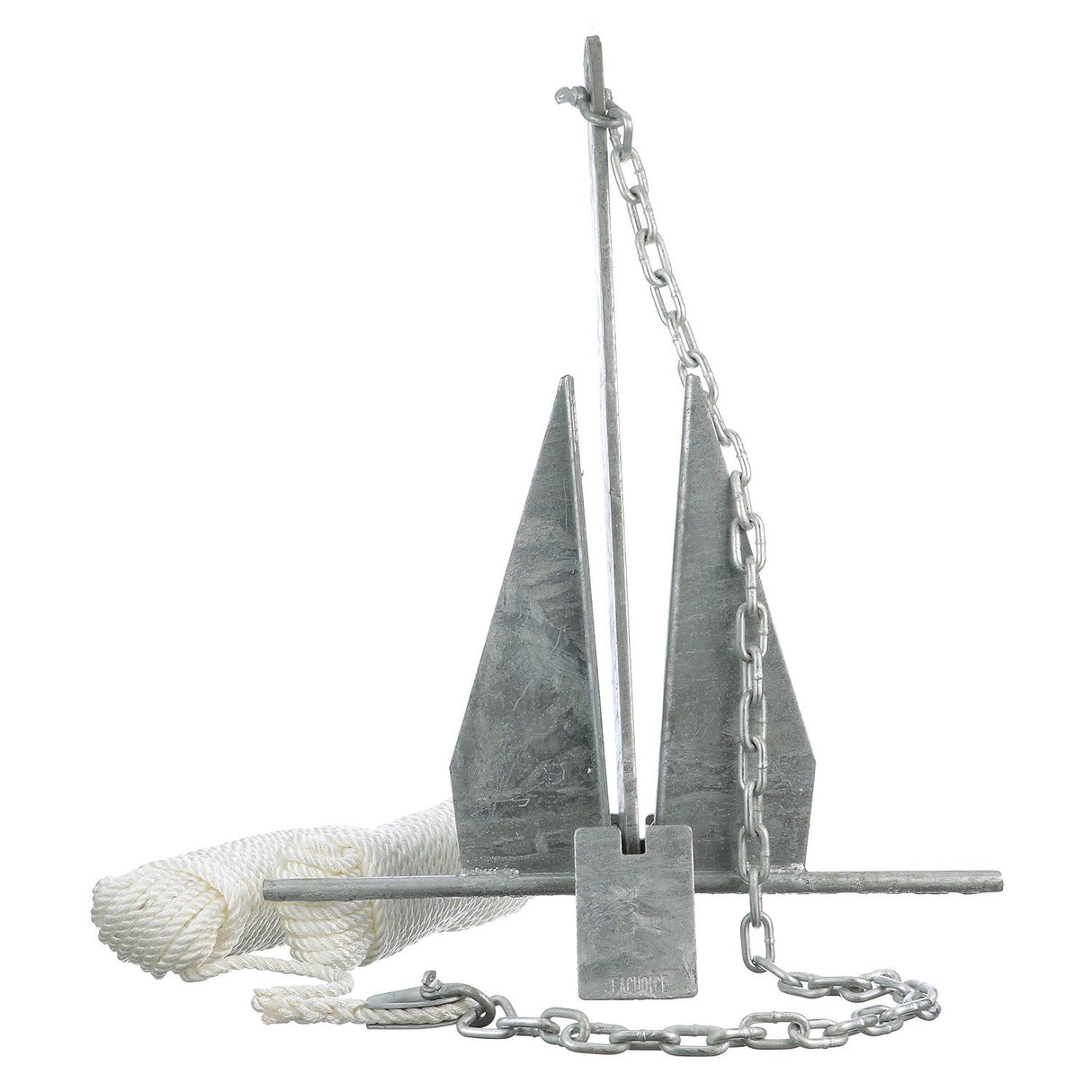 Seachoice Deluxe Anchor Kit, Hot-Dipped Galvanized Steel, Includes Lead Chain, Shackles, 150-Ft. Anchor Line, for Boats 25-30 Ft. - 41732