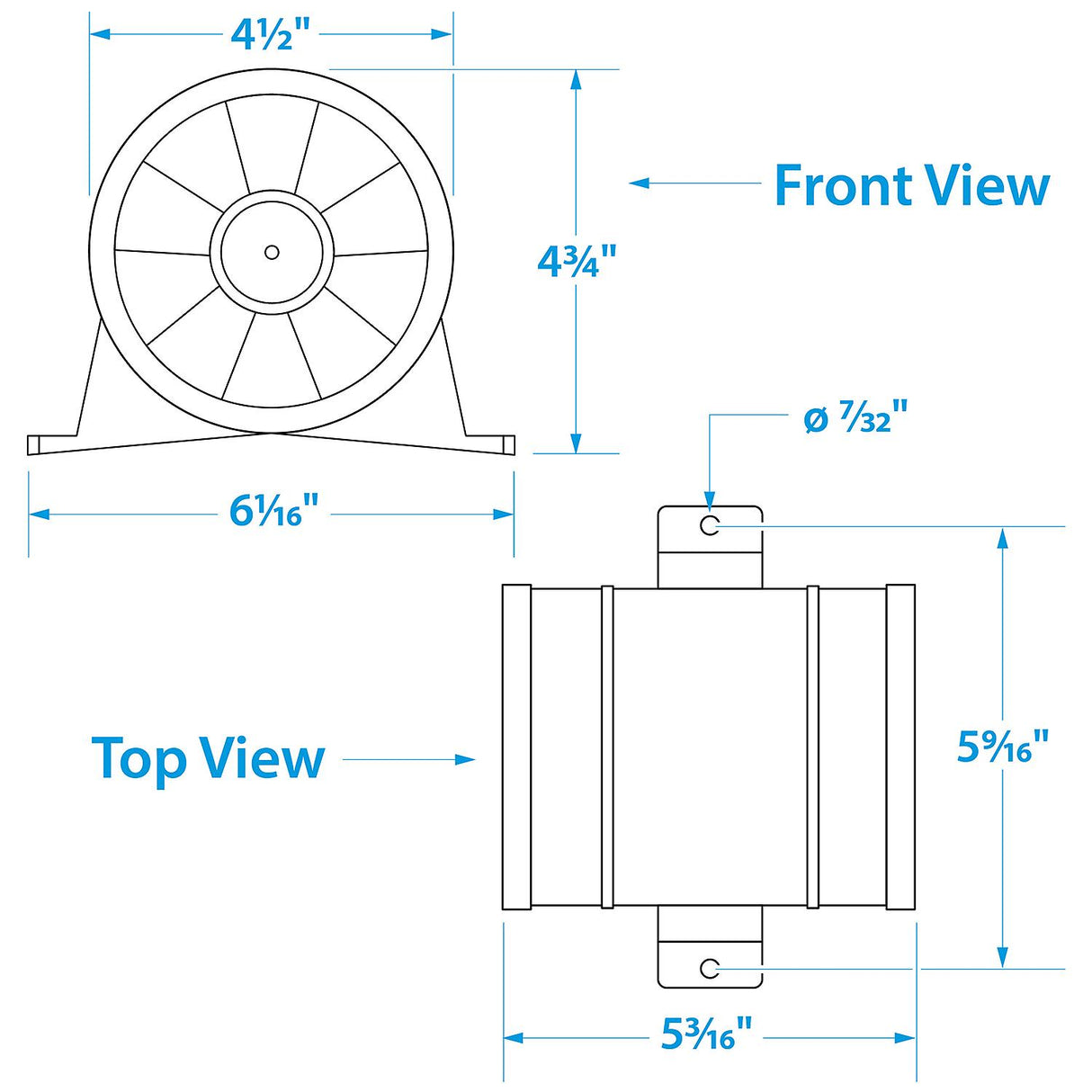 Seachoice In-Line Exhaust Blower, 4 In. - 41861 - official Seachoice product image 8