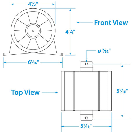 Seachoice In-Line Exhaust Blower, 4 In. - 41861 - official Seachoice product image 8