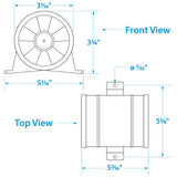 Seachoice In-Line Exhaust Blower, 3 In. - 41871 - official Seachoice product image 8