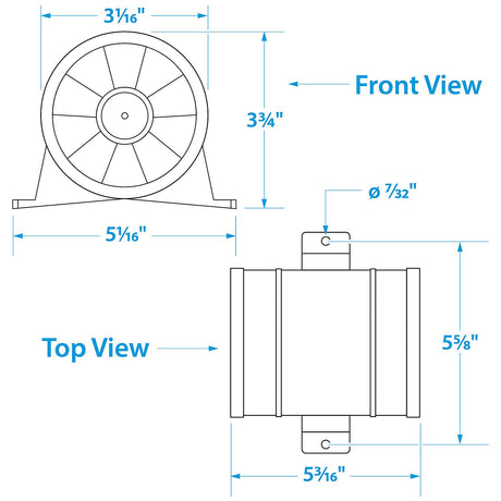 Seachoice In-Line Exhaust Blower, 3 In. - 41871 - official Seachoice product image 8