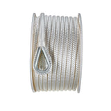 Seachoice Boat Anchor Rope, Double-Braid, Nylon, Achor Line, 3/8 in. X 100 Ft., White - 42101 - official Seachoice product image 2