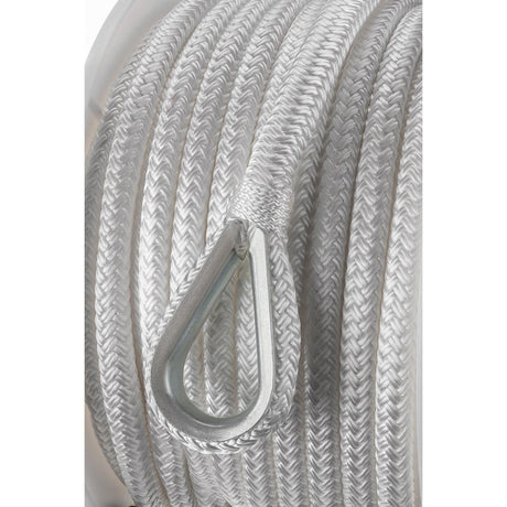 Seachoice Boat Anchor Rope, Double-Braid, Nylon, Achor Line, 3/8 in. X 100 Ft., White - 42101 - official Seachoice product image 5