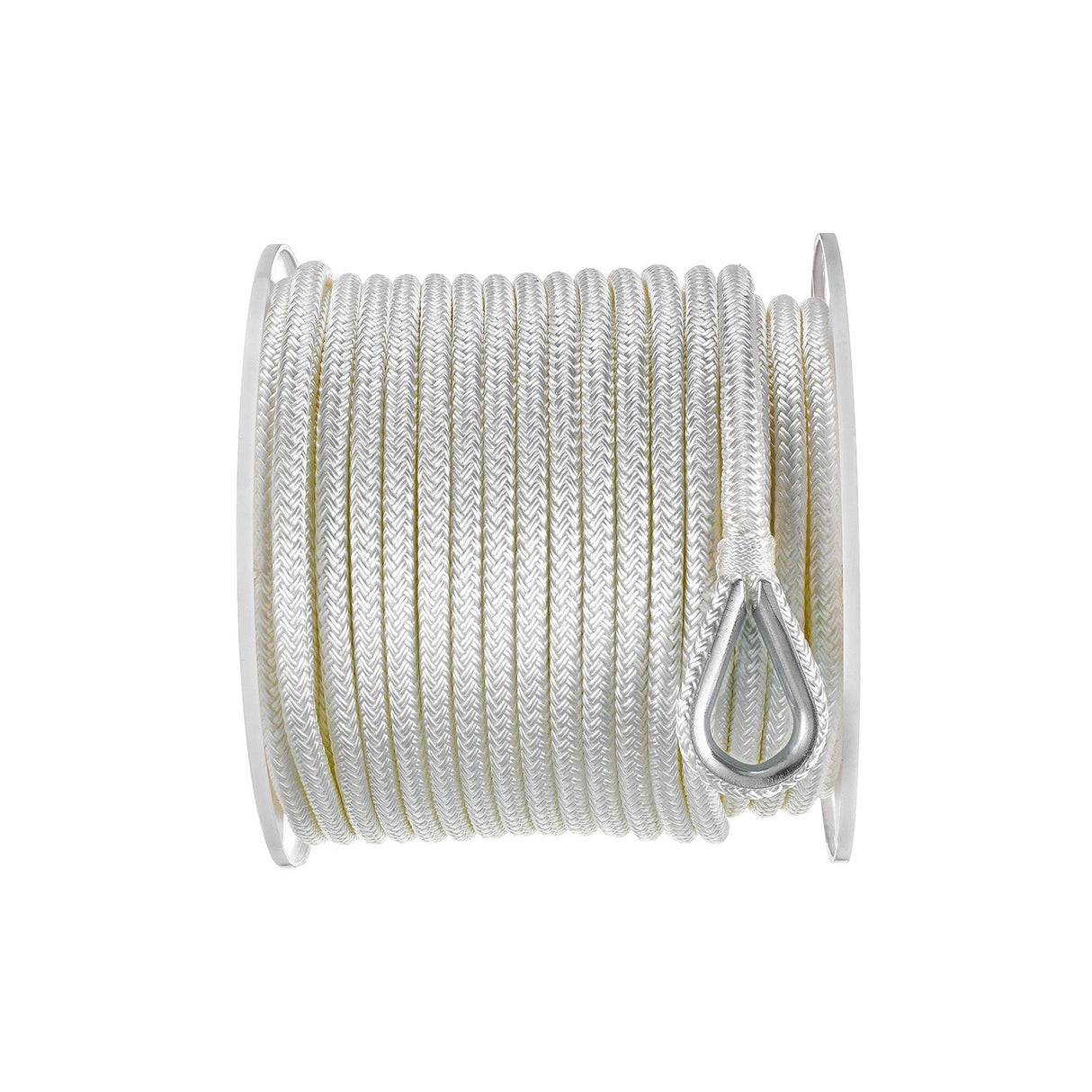 Seachoice Boat Anchor Rope, Double-Braid, Nylon, Achor Line, 3/8 in. X 150 Ft., White - 42111 - official Seachoice product image 5
