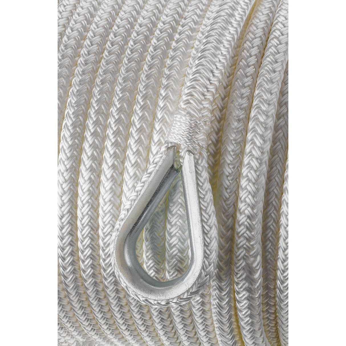 Seachoice Boat Anchor Rope, Double-Braid, Nylon, Achor Line, 3/8 in. X 150 Ft., White - 42111 - official Seachoice product image 4