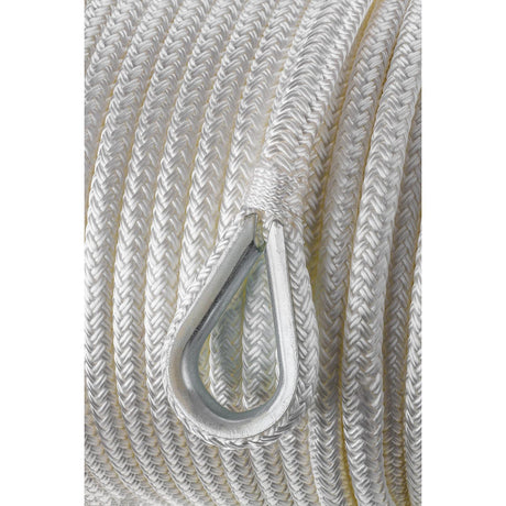 Seachoice Boat Anchor Rope, Double-Braid, Nylon, Achor Line, 3/8 in. X 150 Ft., White - 42111 - official Seachoice product image 4