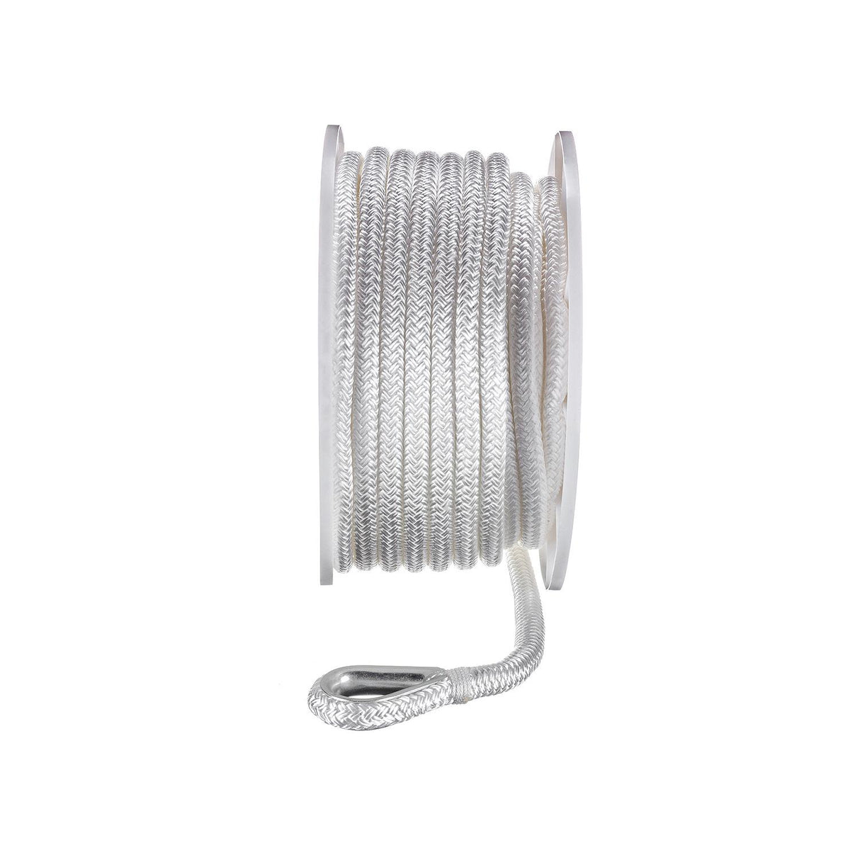 Seachoice Boat Anchor Rope, Double-Braid, Nylon, Achor Line, 1/2 in. X 100 Ft., White - 42121 - official Seachoice product image 3