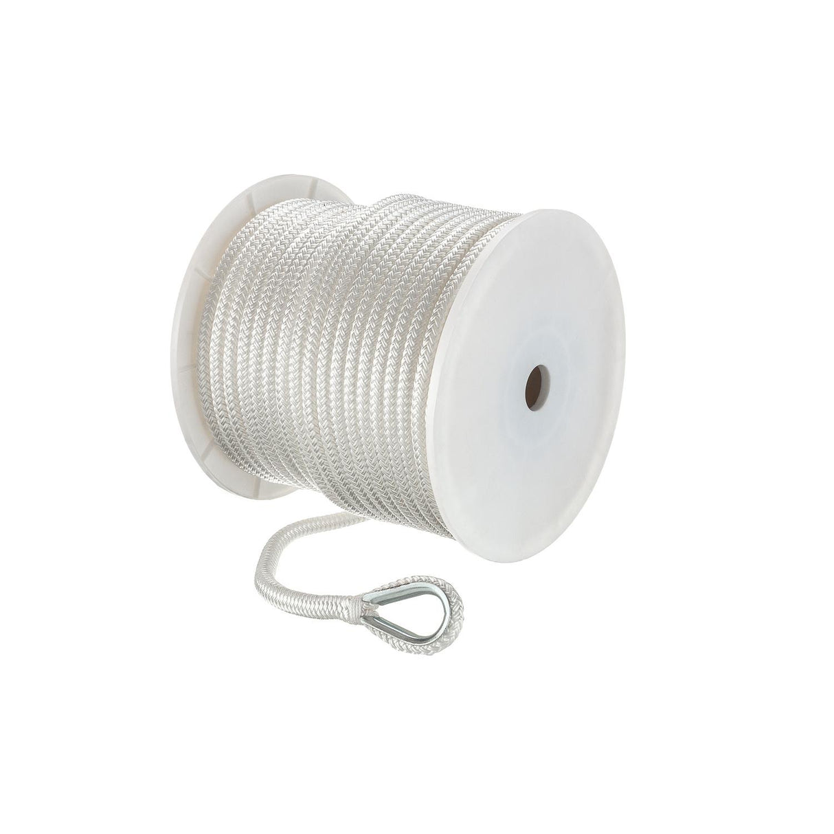 Seachoice Boat Anchor Rope, Double-Braid, Nylon, Achor Line, 1/2 in. X 200 Ft., White - 42141 - official Seachoice product image 5