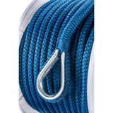 Seachoice Boat Anchor Rope, Double-Braid, Nylon, Achor Line, 3/8 in. X 100 Ft., Blue - 42161 - official Seachoice product image 3