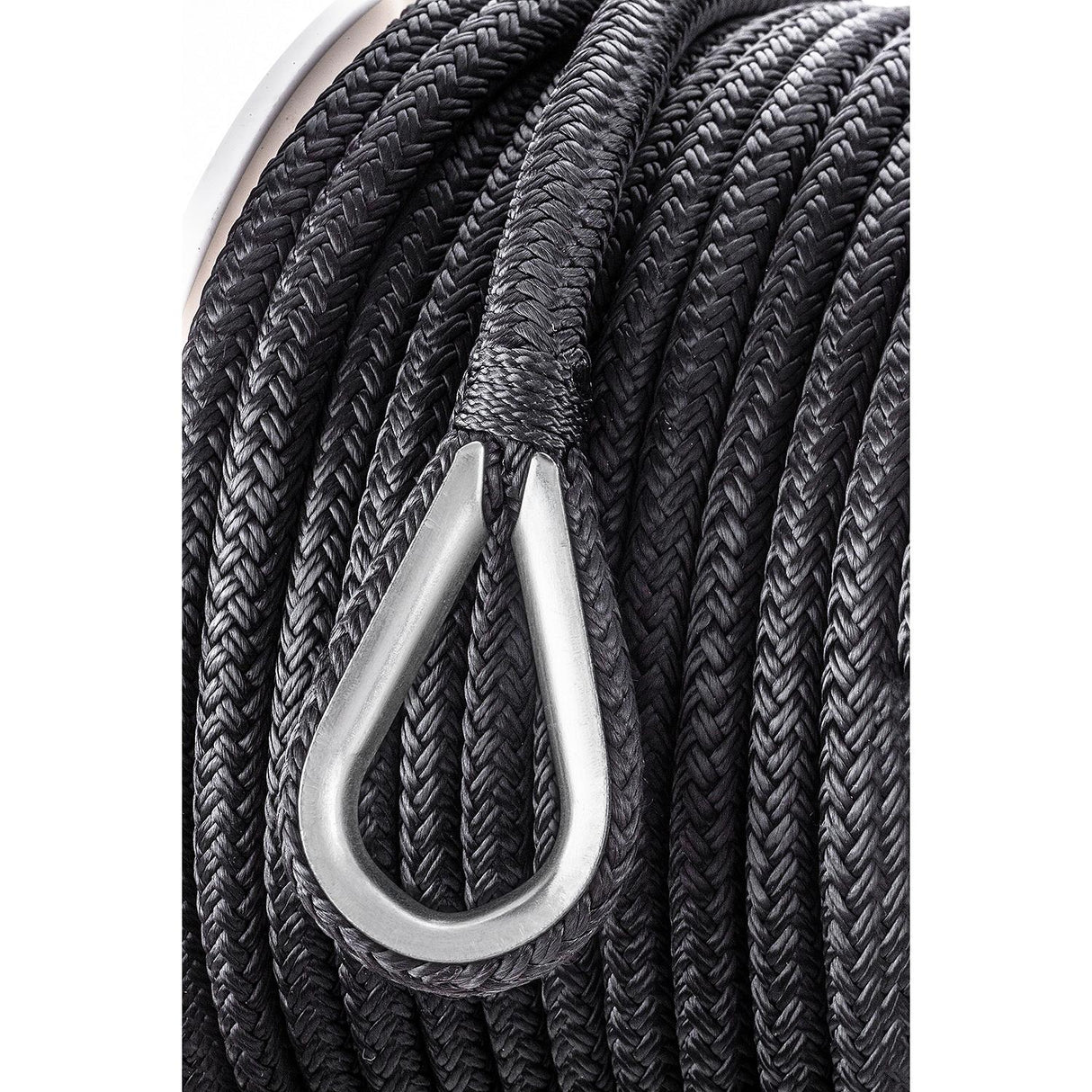 Seachoice Boat Anchor Rope, Double-Braid, Nylon, Achor Line, 3/8 in. X 100 Ft., Black - 42201 - official Seachoice product image 3