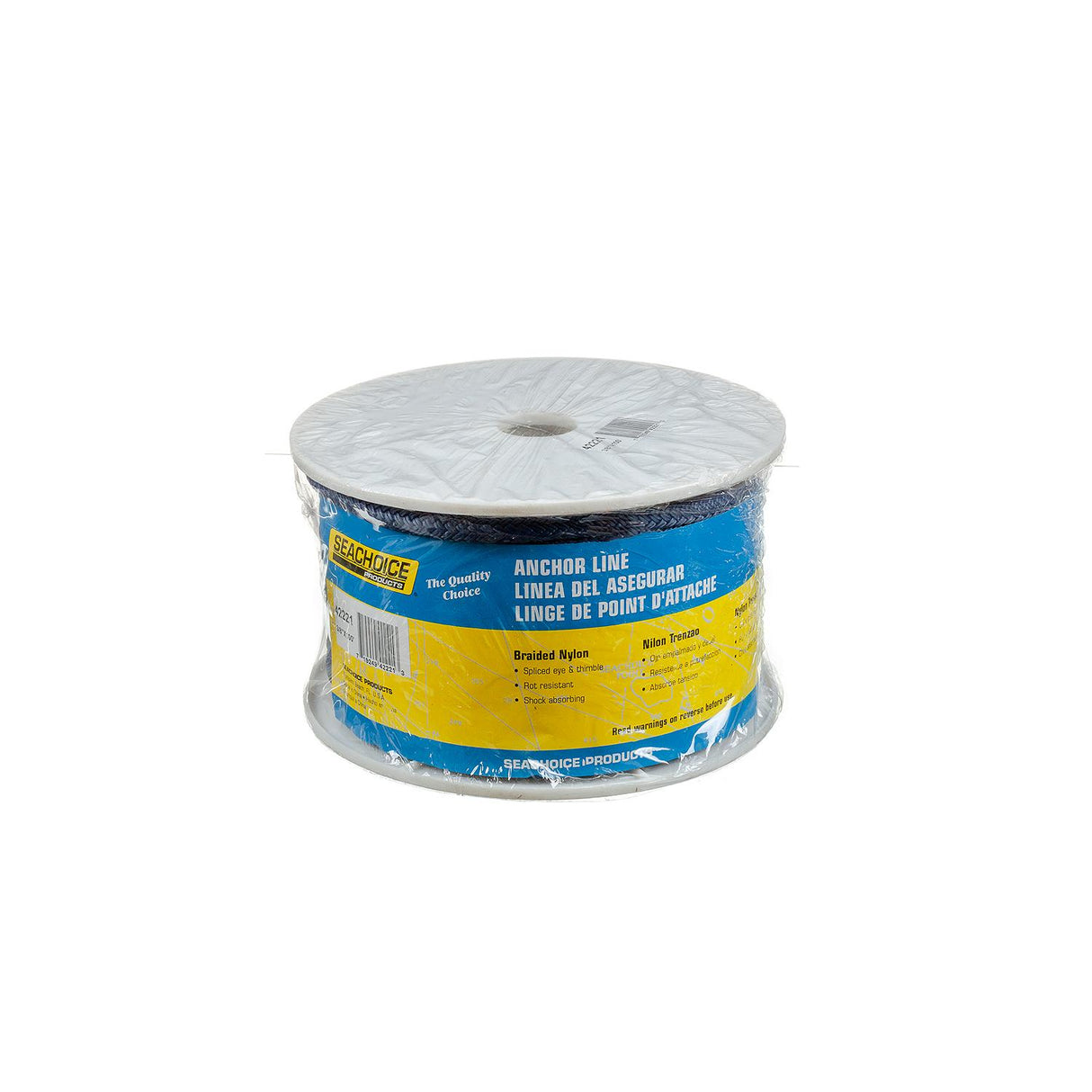 Seachoice Boat Anchor Rope, Double-Braid, Nylon, Achor Line, 3/8 in. X 100 Ft., Navy - 42221 - official Seachoice product image 5