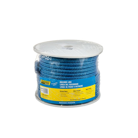 Seachoice Boat Anchor Rope, Double-Braid, Nylon, Achor Line, 1/2 in. X 150 Ft., Blue - 42251 - official Seachoice product image 5