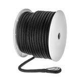 Seachoice Boat Anchor Rope, Double-Braid, Nylon, Achor Line, 1/2 in. X 150 Ft., Black - 42281 - official Seachoice product image 4