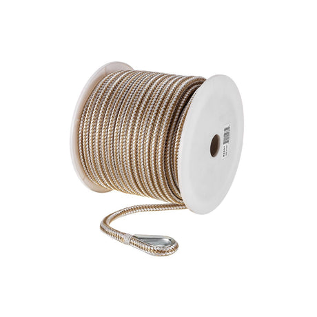 Seachoice Boat Anchor Rope, Double-Braid, Nylon, Achor Line, 3/8 in. X 150 Ft., Gold/White - 42331 - official Seachoice product image 4