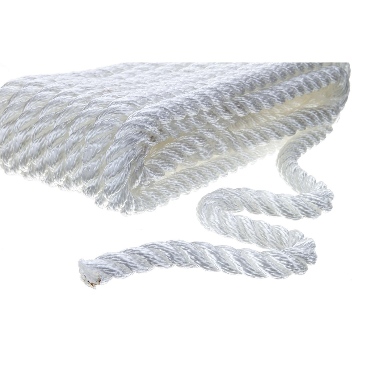 Seachoice High Quality Dock Rope for Boating - 3-Strand Twisted Nylon Dock Line, â -Inch x 20 Feet, White - 50-42521 - official Seachoice product image 3