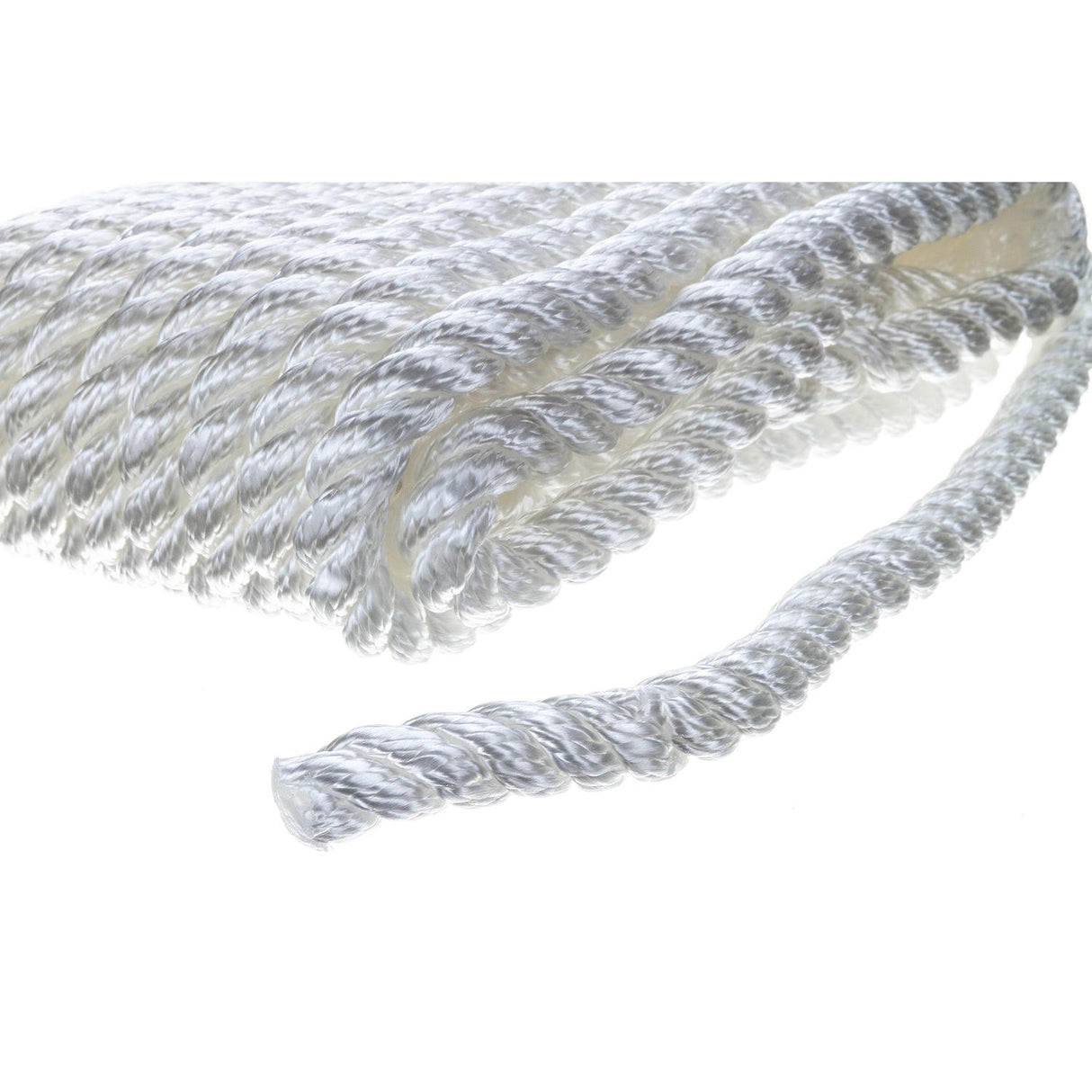 Seachoice High Quality Dock Rope for Boating - 3-Strand Twisted Nylon Dock Line, ½-Inch x 25 Feet, White - 42571 - official Seachoice product image 3