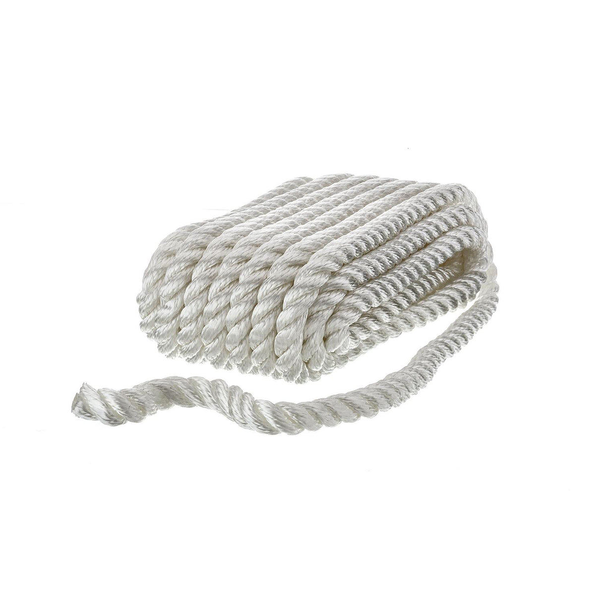 Seachoice High Quality Dock Rope for Boating - 3-Strand Twisted Nylon Line, ½-Inch x 30 Feet, White - 42581 - official Seachoice product image 3
