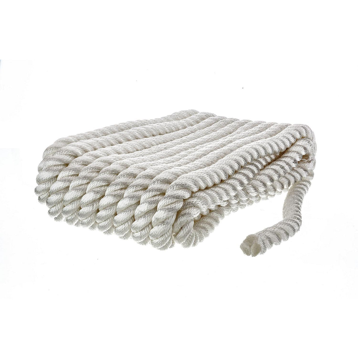 Seachoice High Quality Dock Rope for Boating - 3-Strand Twisted Nylon Line, ¾-Inch x 25 Feet, White - 42631 - official Seachoice product image 5