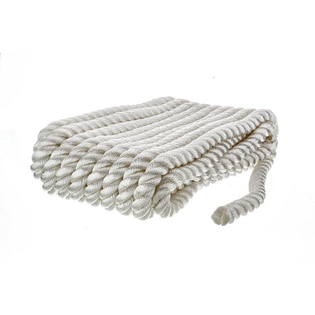 Seachoice High Quality Dock Rope for Boating - 3-Strand Twisted Nylon Line, ¾-Inch x 25 Feet, White - 42631 - official Seachoice product image 5