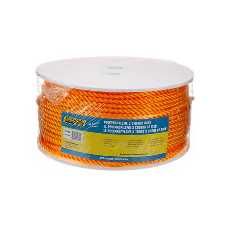 Seachoice Twisted Braid Polypropylene Spool, Yellow, Floats, â  In. X 600 Ft., 100% Polypropylene - 50-42720 - official Seachoice product image 4
