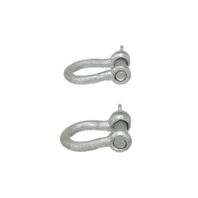 Seachoice Galvanized Anchor Shackle, 1/4 In., 1,100 Lbs. Max Load, Pack of 2 - 43051 - image 1