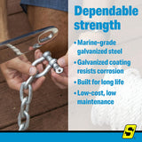Seachoice 43090 Galvanized Anchor Shackle - 1/2", Bulk - 43090 - official Seachoice product image 8