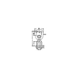 Seachoice Jaw & Eye Swivel-Hot Dip Galvanized-5/8 - 43640 - official Seachoice product image 3