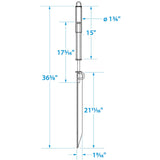 Seachoice Beach Spike in Galvanized Steel For PWC or Boat up to 30 Ft., Anchor, Self-Hammering Action w/ Rubber-Coated Handle - 43820 - official Seachoice product image 5