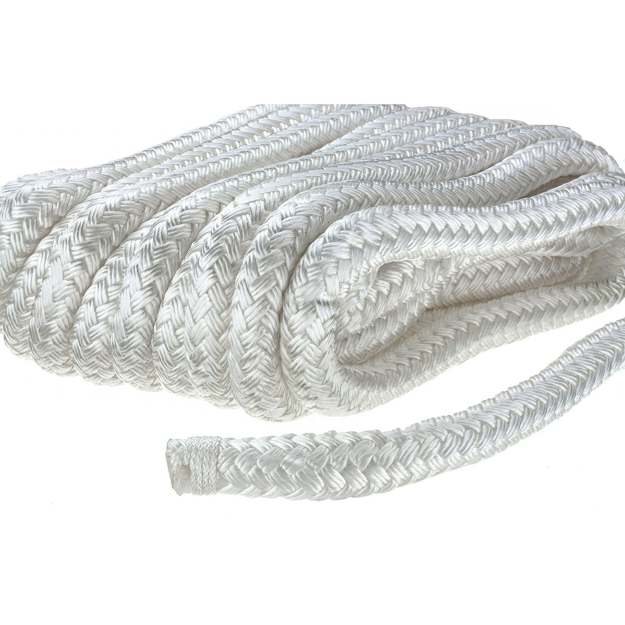 Seachoice 46951 Double-Braid Nylon Dock Line w/ Eye Splice, Pre-Shrunk, Heat Stabilized, 5/8 In. X 30 Ft., White - 46951 - official Seachoice product image 4