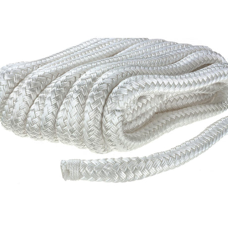 Seachoice 46951 Double-Braid Nylon Dock Line w/ Eye Splice, Pre-Shrunk, Heat Stabilized, 5/8 In. X 30 Ft., White - 46951 - official Seachoice product image 4