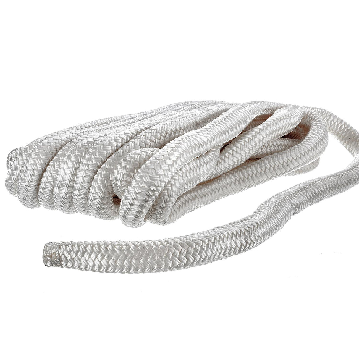 Seachoice Double-Braid Nylon Dock Line w/ Eye Splice, Pre-Shrunk, Heat Stabilized, 3/4 In. X 35 Ft., White - 47111 - official Seachoice product image 5