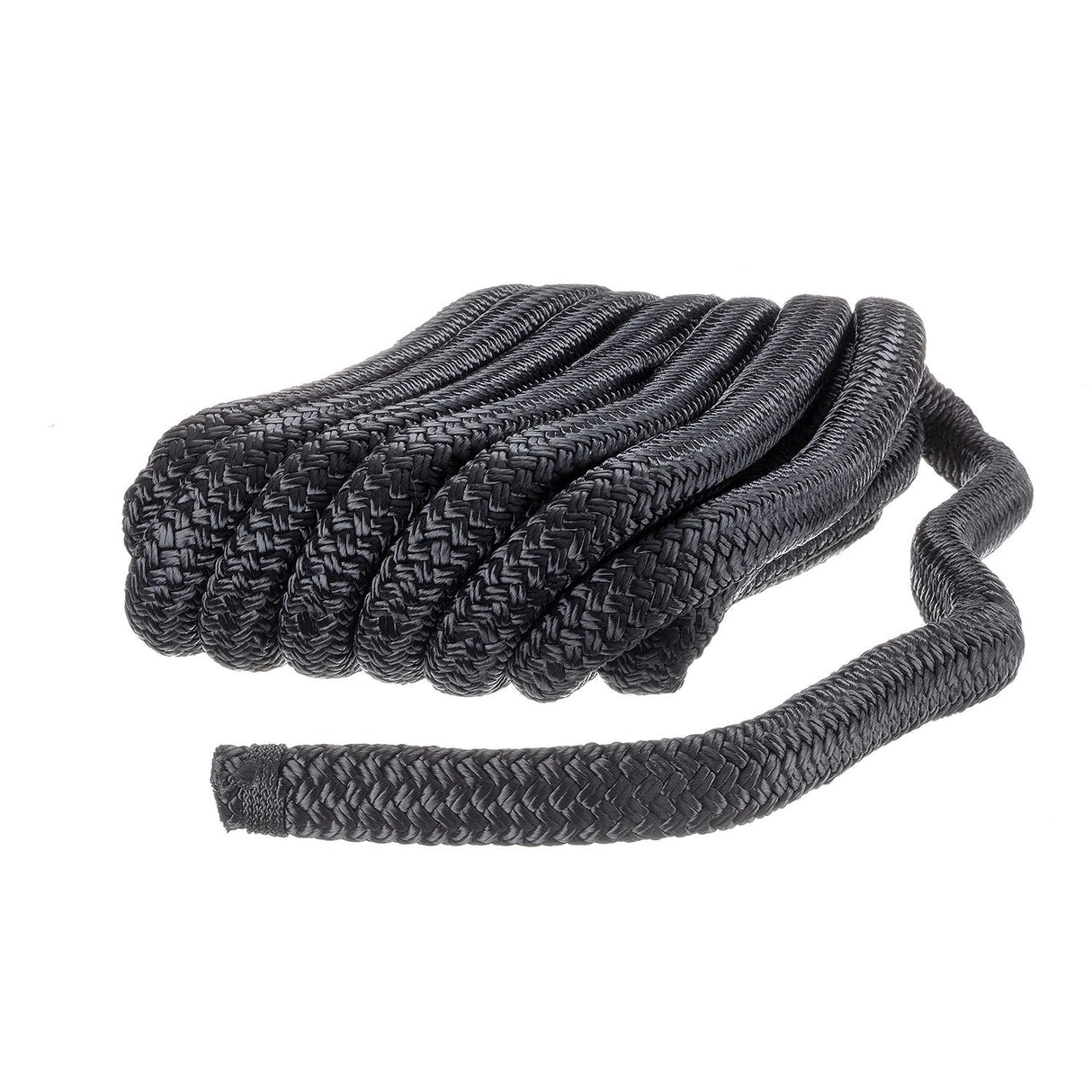 Seachoice Double-Braid Nylon Dock Line w/ Eye Splice, Pre-Shrunk, Heat Stabilized, 3/4 In. X 25 Ft., Black - 47201 - official Seachoice product image 4