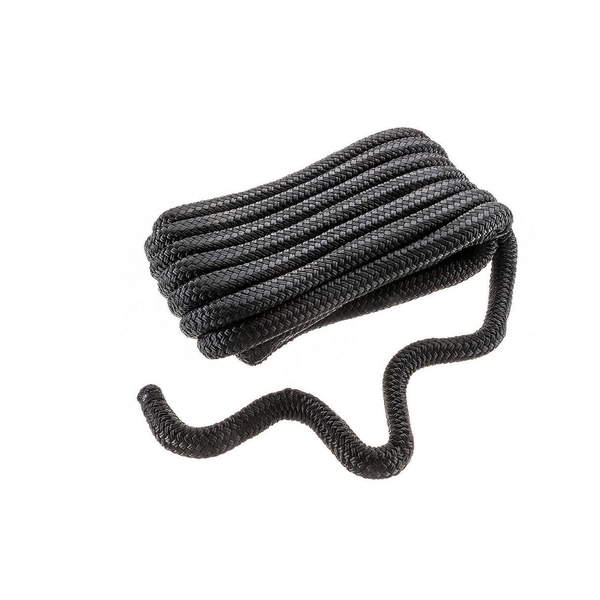 Seachoice Double-Braid Nylon Dock Line w/ Eye Splice, Pre-Shrunk, Heat Stabilized, 3/4 In. X 25 Ft., Black - 47201 - official Seachoice product image 3