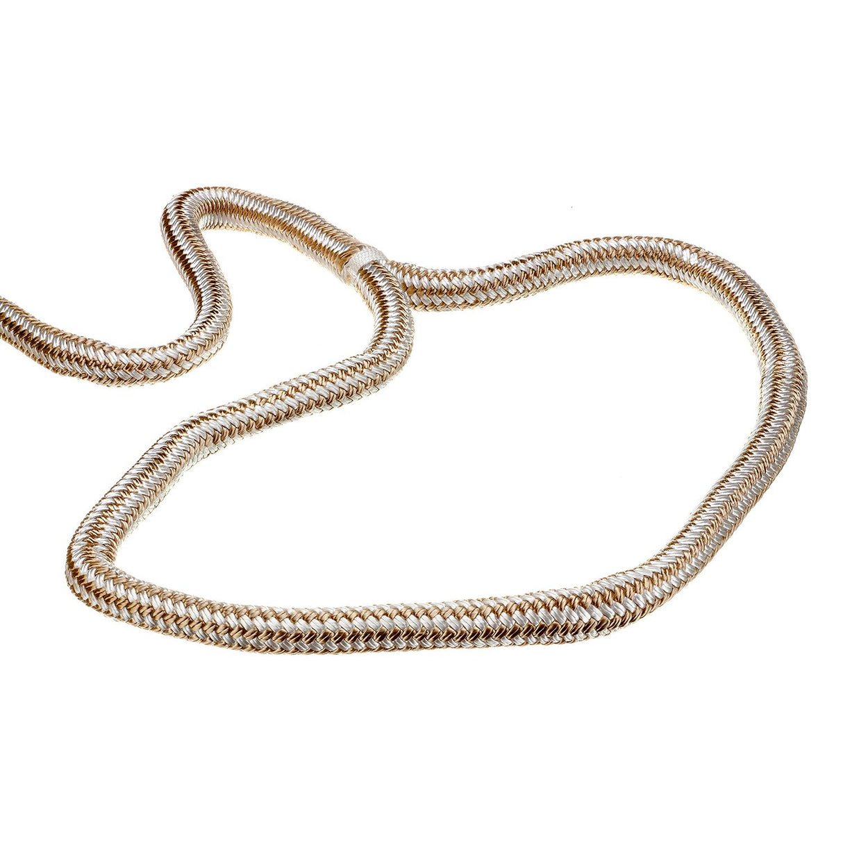 Seachoice Double-Braid Nylon Dock Line w/ Eye Splice, Pre-Shrunk, Heat Stabilized, 3/4 In. X 25 Ft., Gold White - 47401 - official Seachoice product image 4
