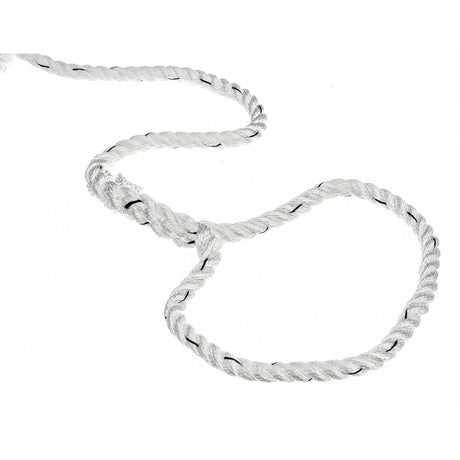 Seachoice Premium 3-Strand Twisted Nylon Dock Line With Tracer, White w/Blue Tracer, 1/2-Inch x 25 Feet, 10-Inch Eye Splice - 47571 - official Seachoice product image 4