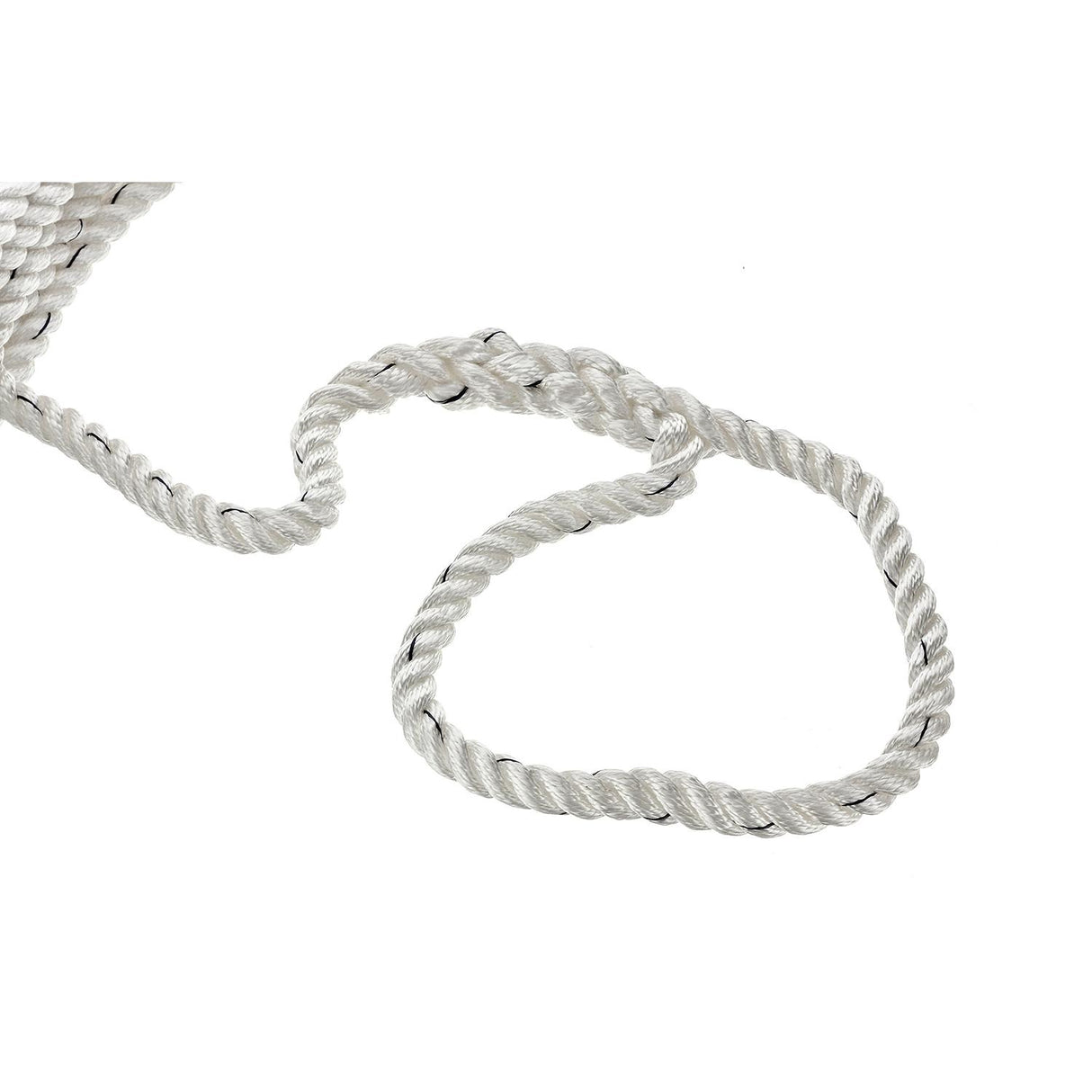 Seachoice Premium 3-Strand Twisted Nylon Dock Line With Tracer, White w/Blue Tracer, 5/8-Inch x 25 Feet, 10-Inch Eye Splice - 47601 - official Seachoice product image 5