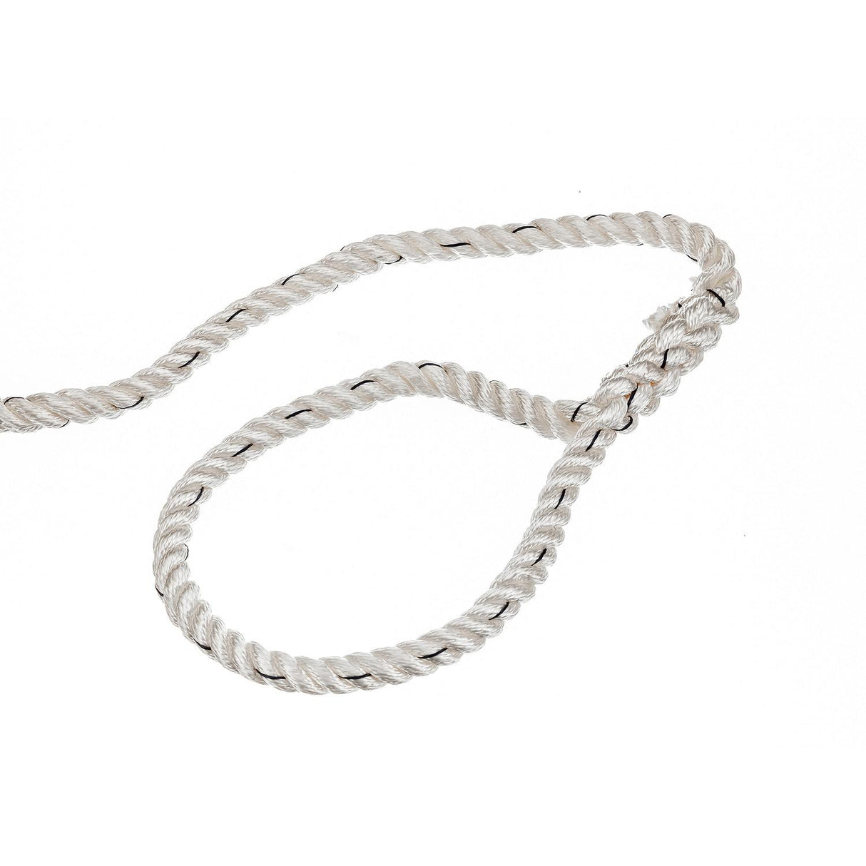Seachoice Premium 3-Strand Twisted Nylon Dock Line With Tracer, White w/Blue Tracer, 5/8-Inch x 35 Feet, 10-Inch Eye Splice - 47621 - official Seachoice product image 5
