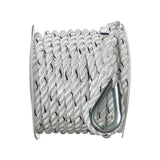 Seachoice 47691 Boat Anchor Line Rope, 3-Strand Twisted, Nylon, White/Blue, 3/8 in. X 50 Ft. - 47691 - official Seachoice product image 5