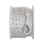 Seachoice 47741 Boat Anchor Line Rope, 3-Strand Twisted, Nylon, White/Blue, 1/2 in. X 150 Ft. - 47741 - official Seachoice product image 4