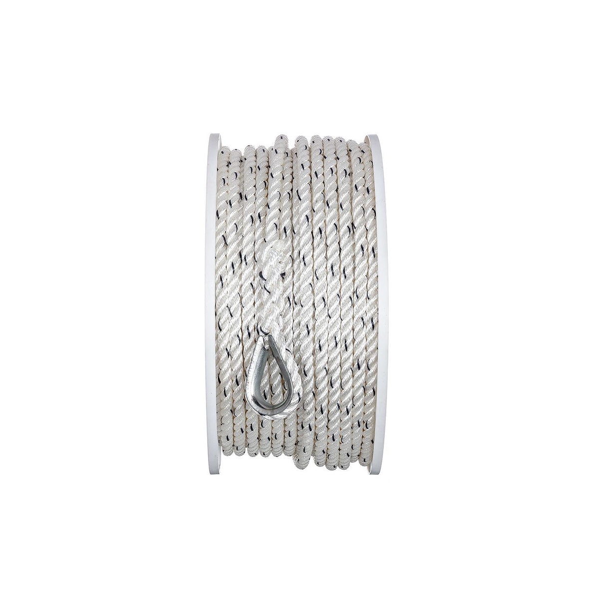 Seachoice 47911 Boat Anchor Line Rope, 3-Strand Twisted, Nylon, White/Blue, 3/8 in. X 200 Ft. - 47911 - official Seachoice product image 3