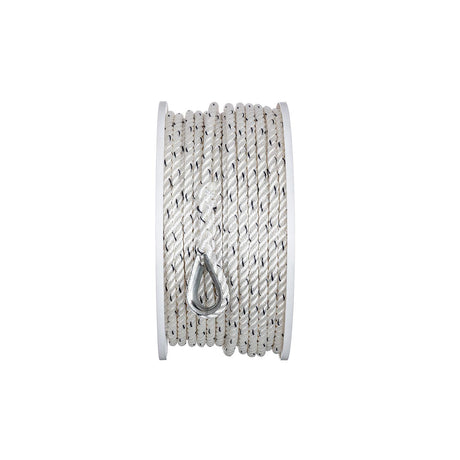 Seachoice 47911 Boat Anchor Line Rope, 3-Strand Twisted, Nylon, White/Blue, 3/8 in. X 200 Ft. - 47911 - official Seachoice product image 3